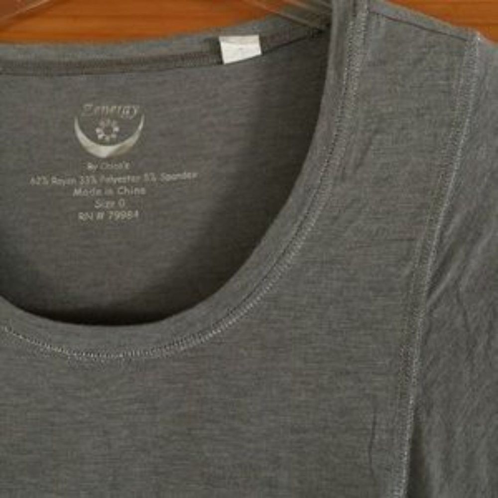 Zenergy By Chico Top, gray with silver threads 0 - Picture 2 of 3